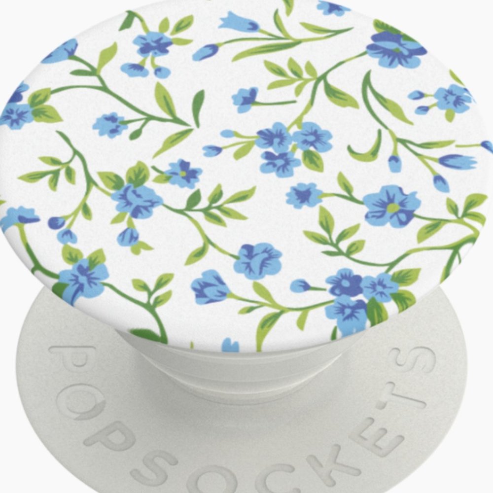 Blue Ditzy Popsocket - Floral Phone Accessory